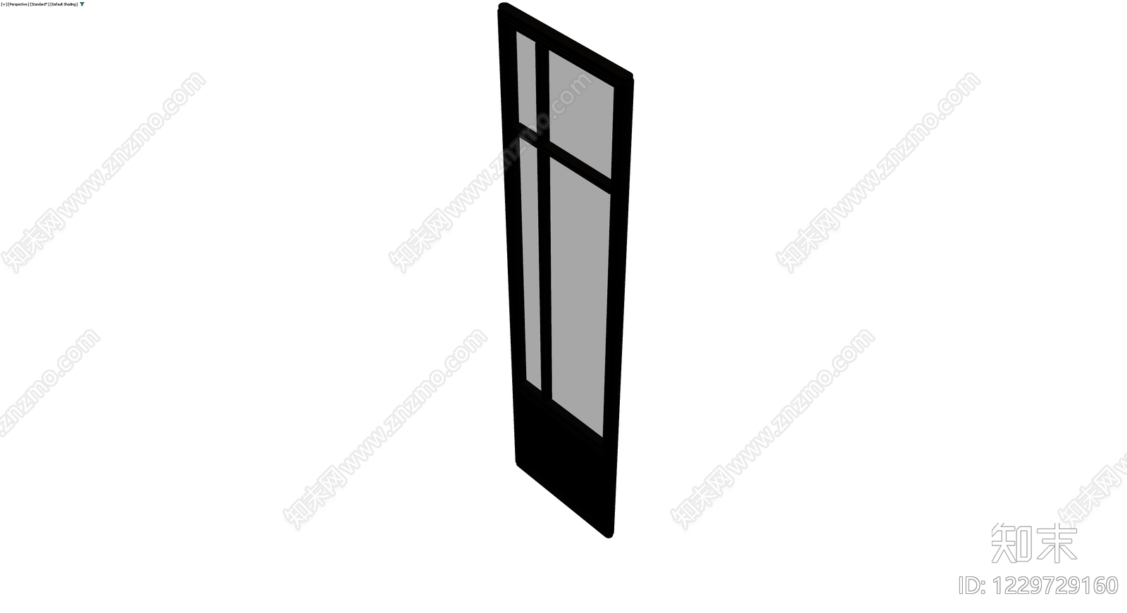 黑框玻璃门模型3D模型下载【ID:1229729160】