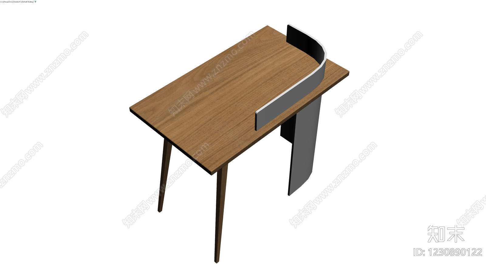 木质桌面与柜体组合3D模型下载【ID:1230890122】