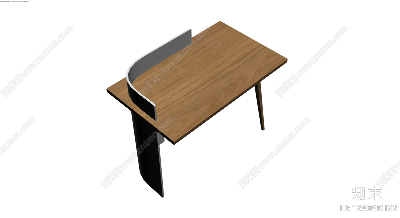 木质桌面与柜体组合3D模型下载【ID:1230890122】