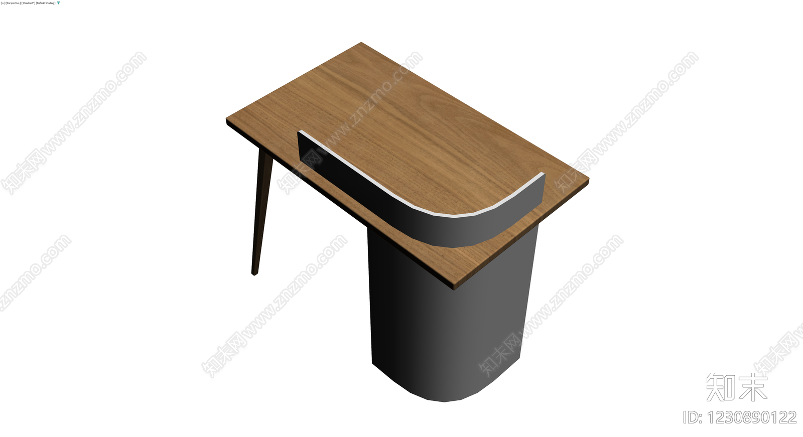 木质桌面与柜体组合3D模型下载【ID:1230890122】