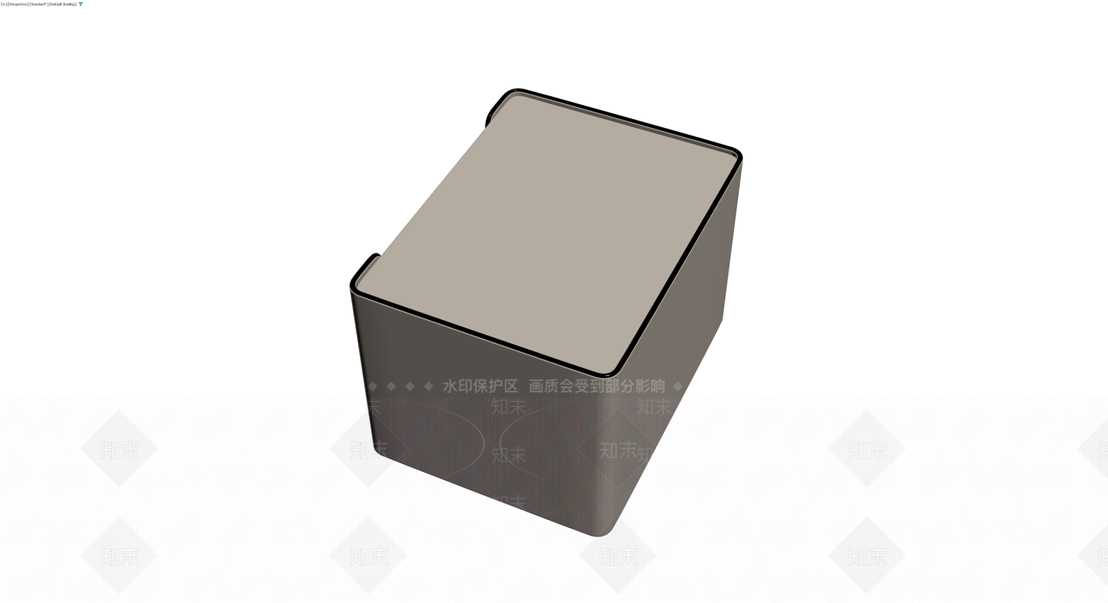 现代风格灰色储物凳3D模型下载【ID:1230720700】