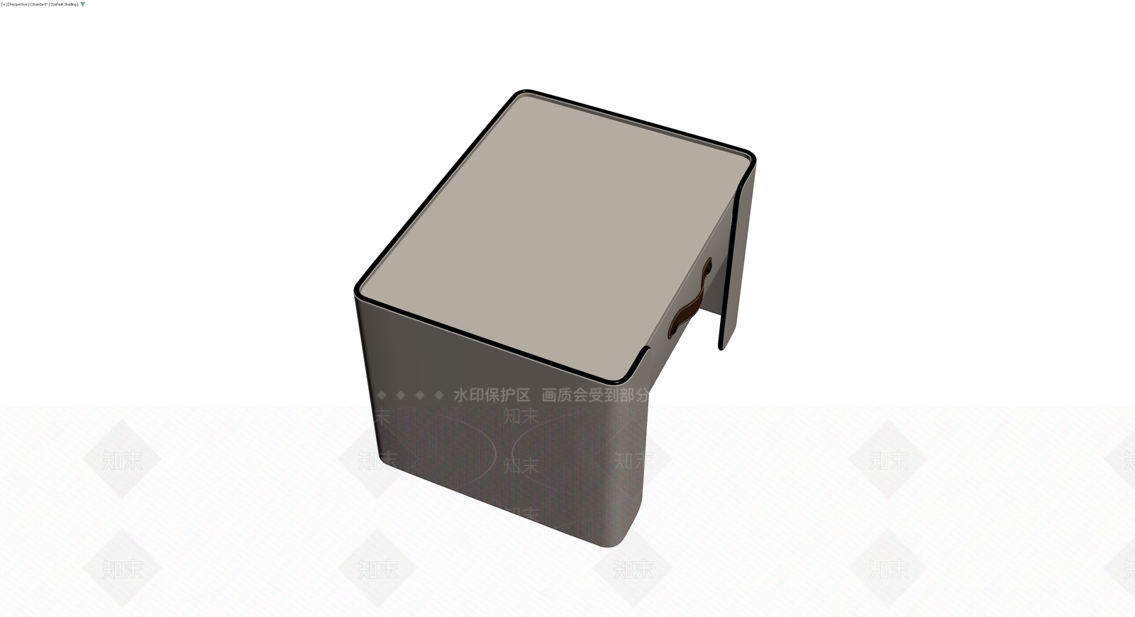 现代风格灰色储物凳3D模型下载【ID:1230720700】