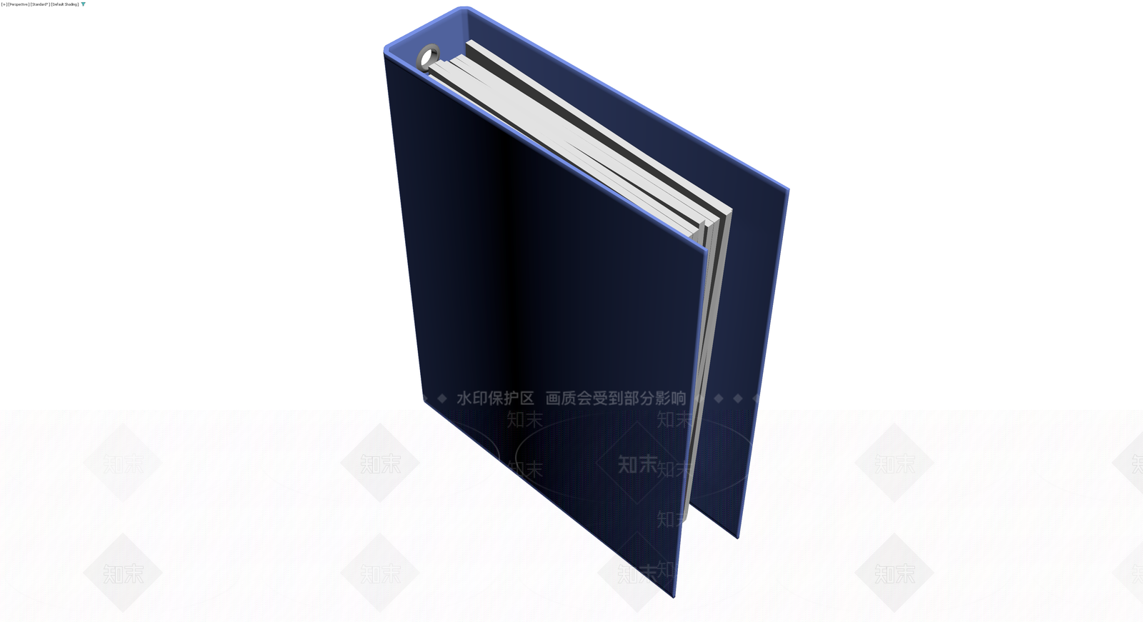 蓝色办公文件夹3D模型下载【ID:1230411599】