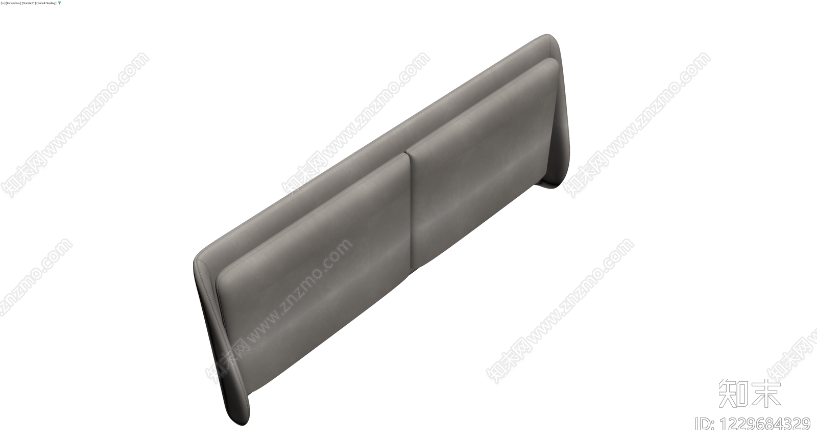 灰色软包床头板3D模型下载【ID:1229684329】