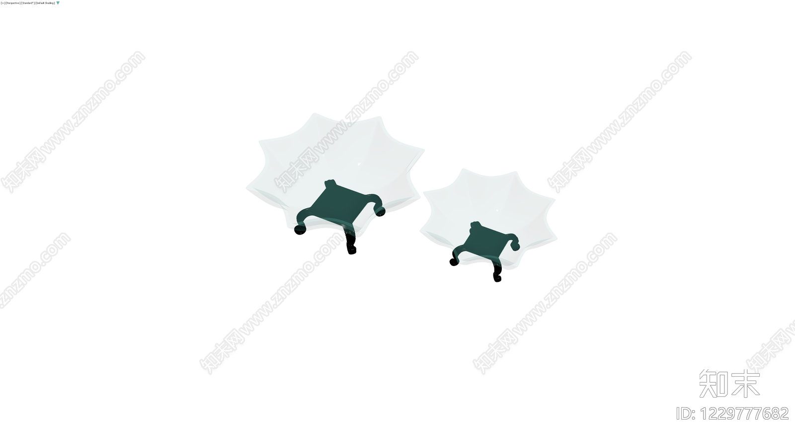 双叶玻璃果盘3D模型下载【ID:1229777682】