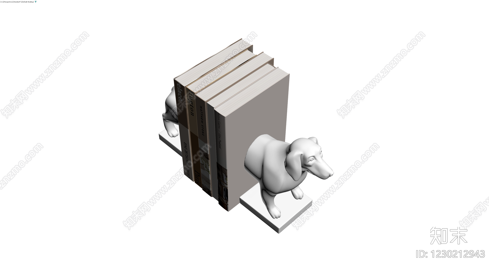 腊肠狗造型书挡摆件3D模型下载【ID:1230212943】