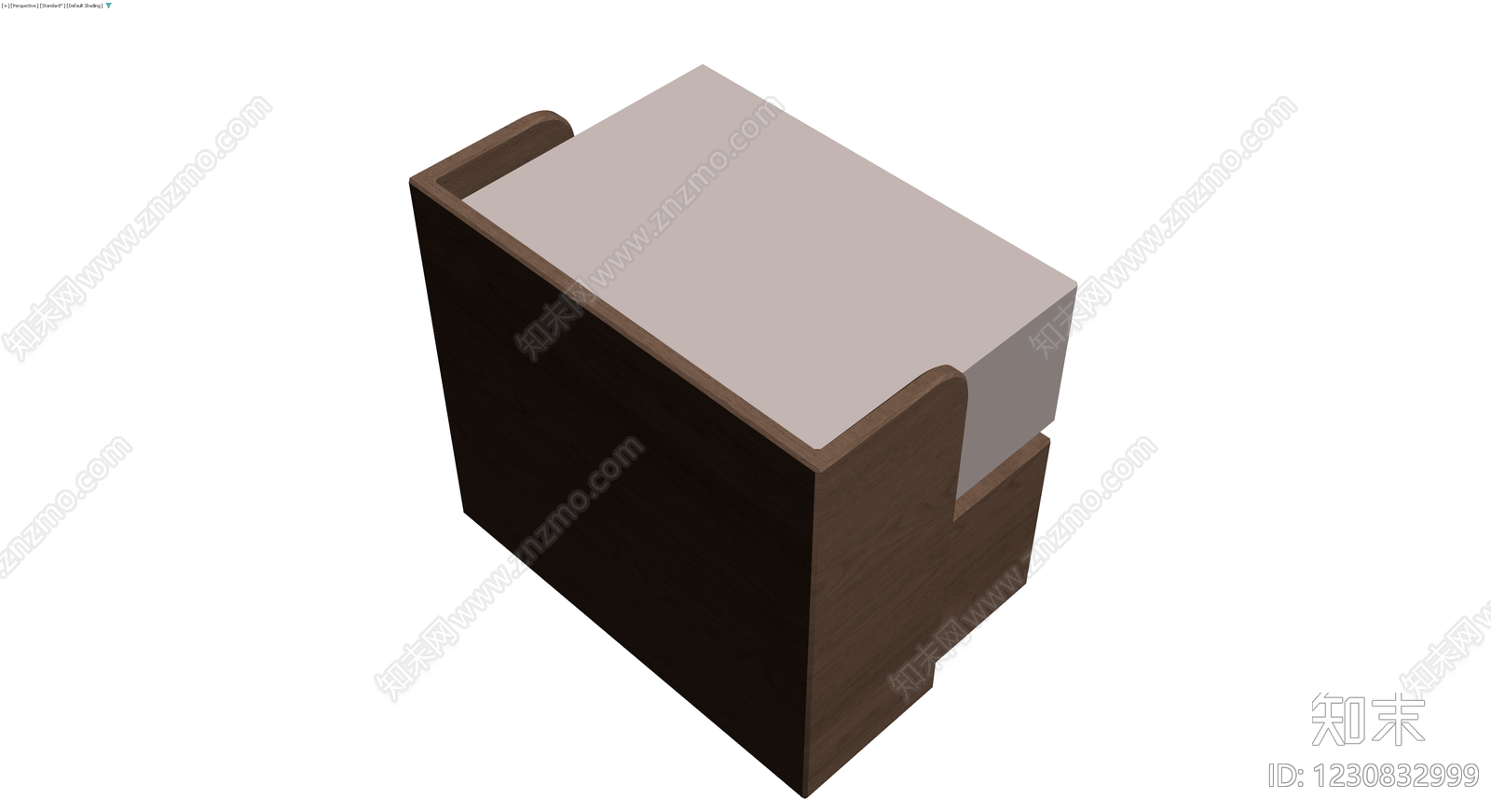 深色木纹床头柜3D模型下载【ID:1230832999】