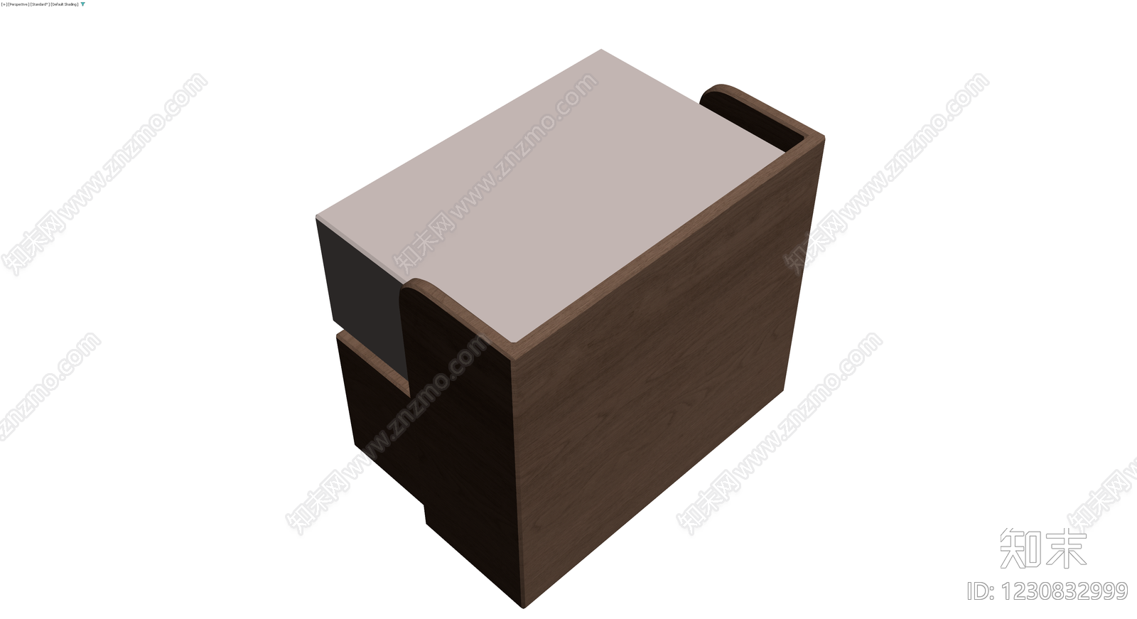 深色木纹床头柜3D模型下载【ID:1230832999】