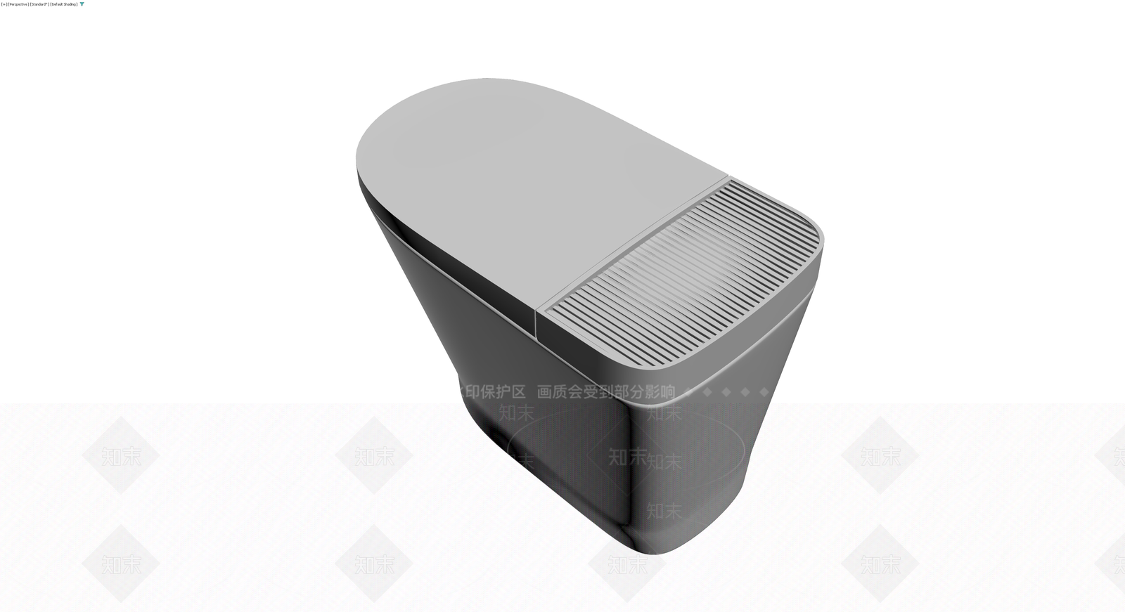 现代智能马桶灰模3D模型下载【ID:1230117405】
