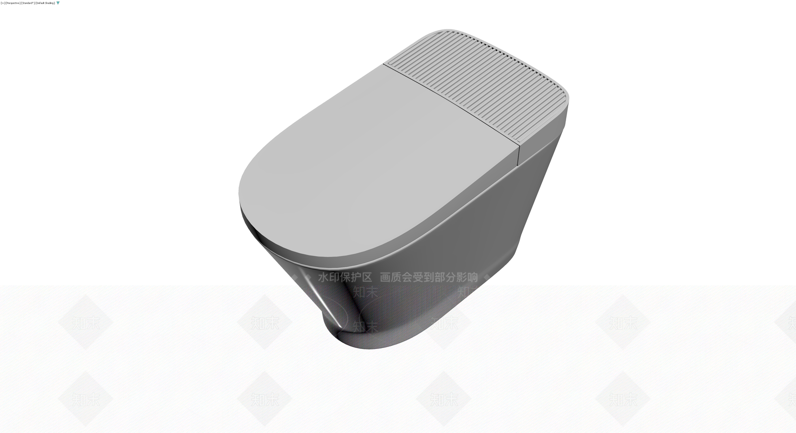 现代智能马桶灰模3D模型下载【ID:1230117405】