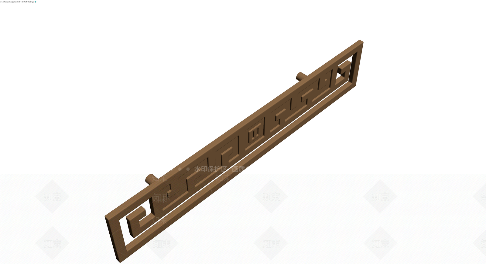 中式回纹装饰隔断3D模型下载【ID:1230597500】