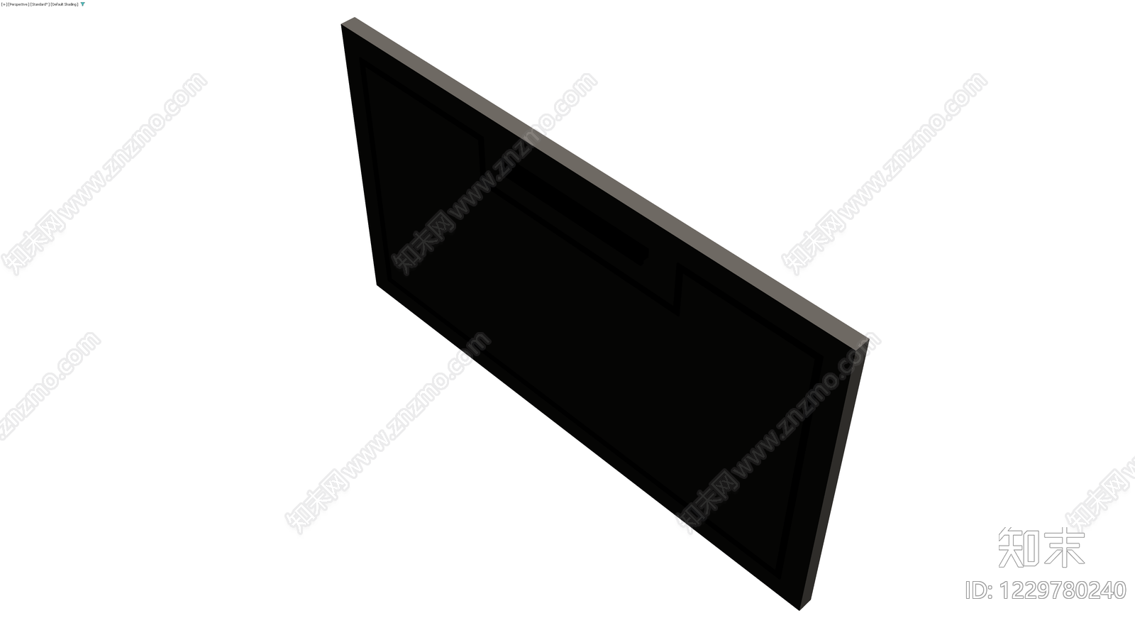 灰色矩形文件夹3D模型下载【ID:1229780240】