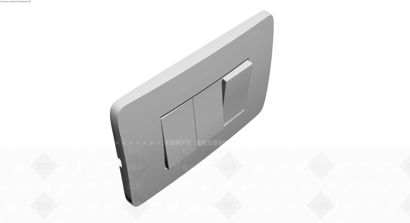 三开开关面板模型3D模型下载【ID:1230543094】
