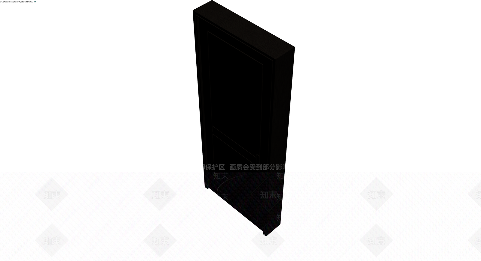 黑色成品门体组件3D模型下载【ID:1230683334】
