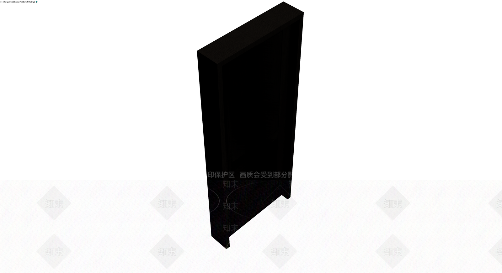 黑色成品门体组件3D模型下载【ID:1230683334】