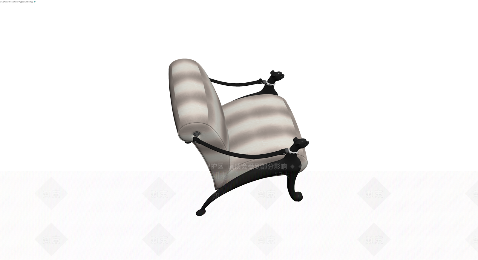 黑豹造型软包扶手椅3D模型下载【ID:1229933209】