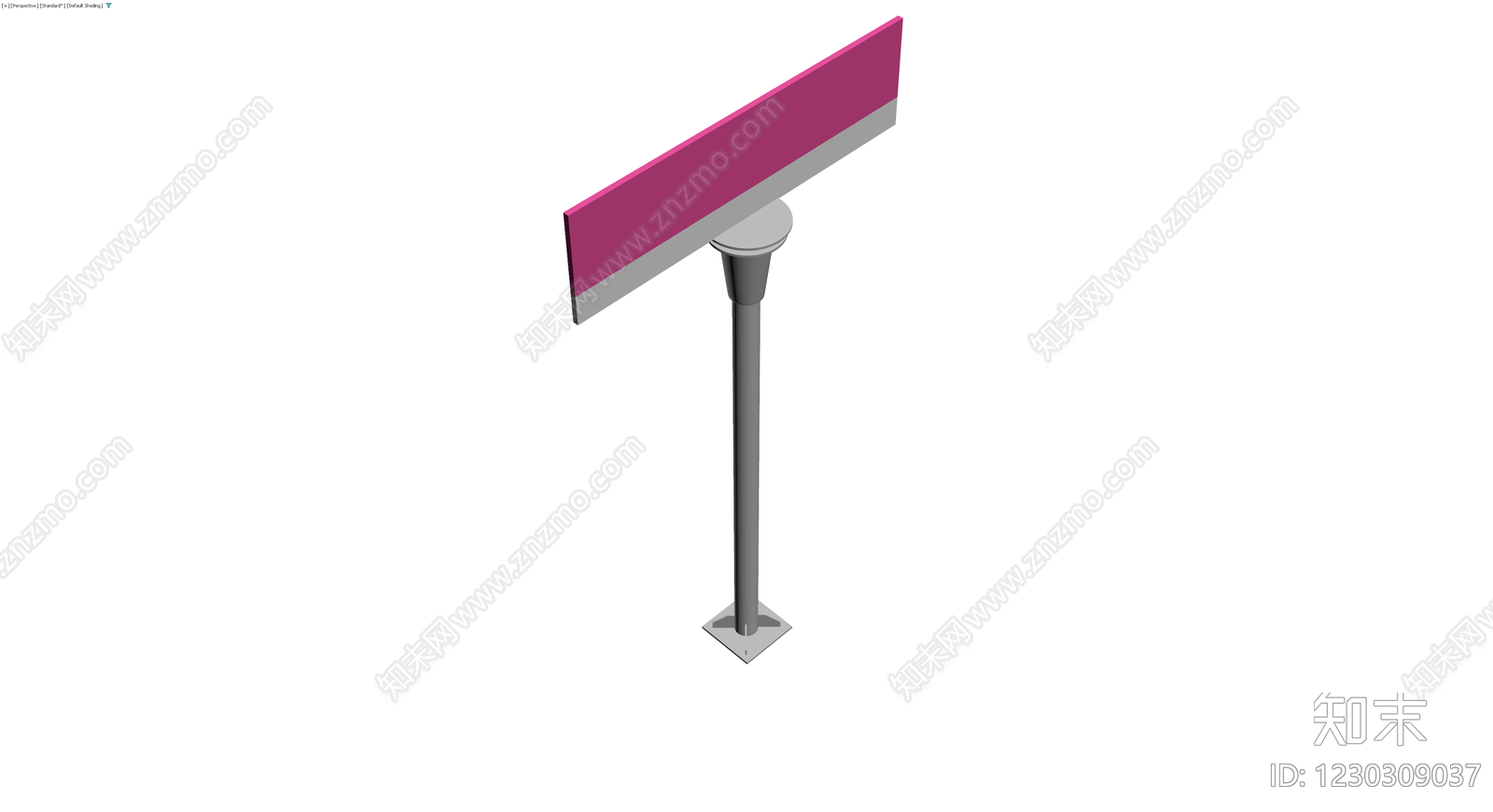 路牌指示杆模型3D模型下载【ID:1230309037】