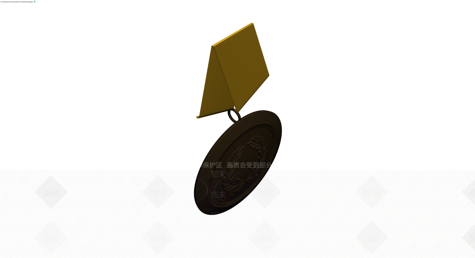 奖章模型（含绶带）3D模型下载【ID:1230562122】
