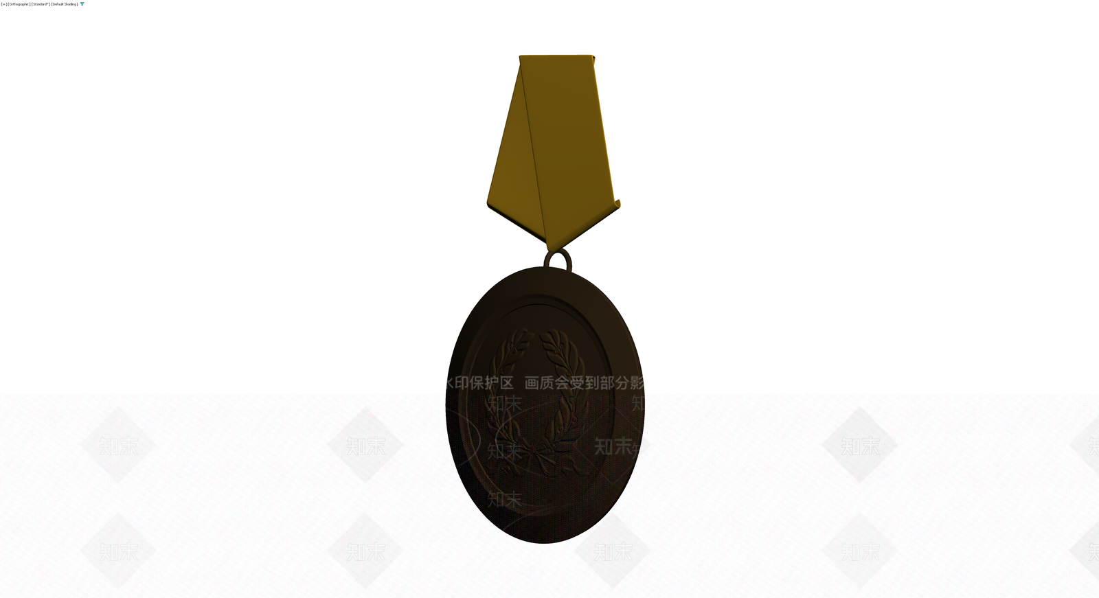 奖章模型（含绶带）3D模型下载【ID:1230562122】