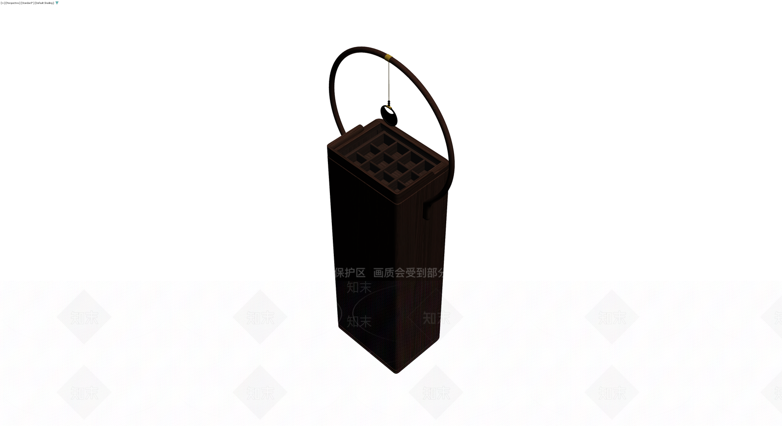 中式木质提梁斗柜3D模型下载【ID:1229597613】