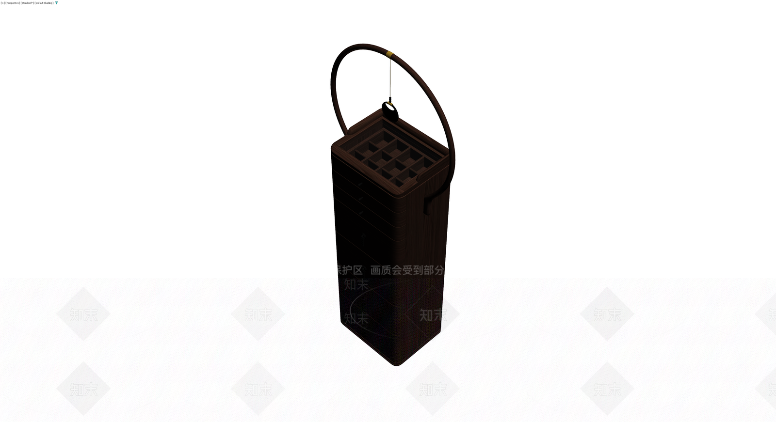 中式木质提梁斗柜3D模型下载【ID:1229597613】