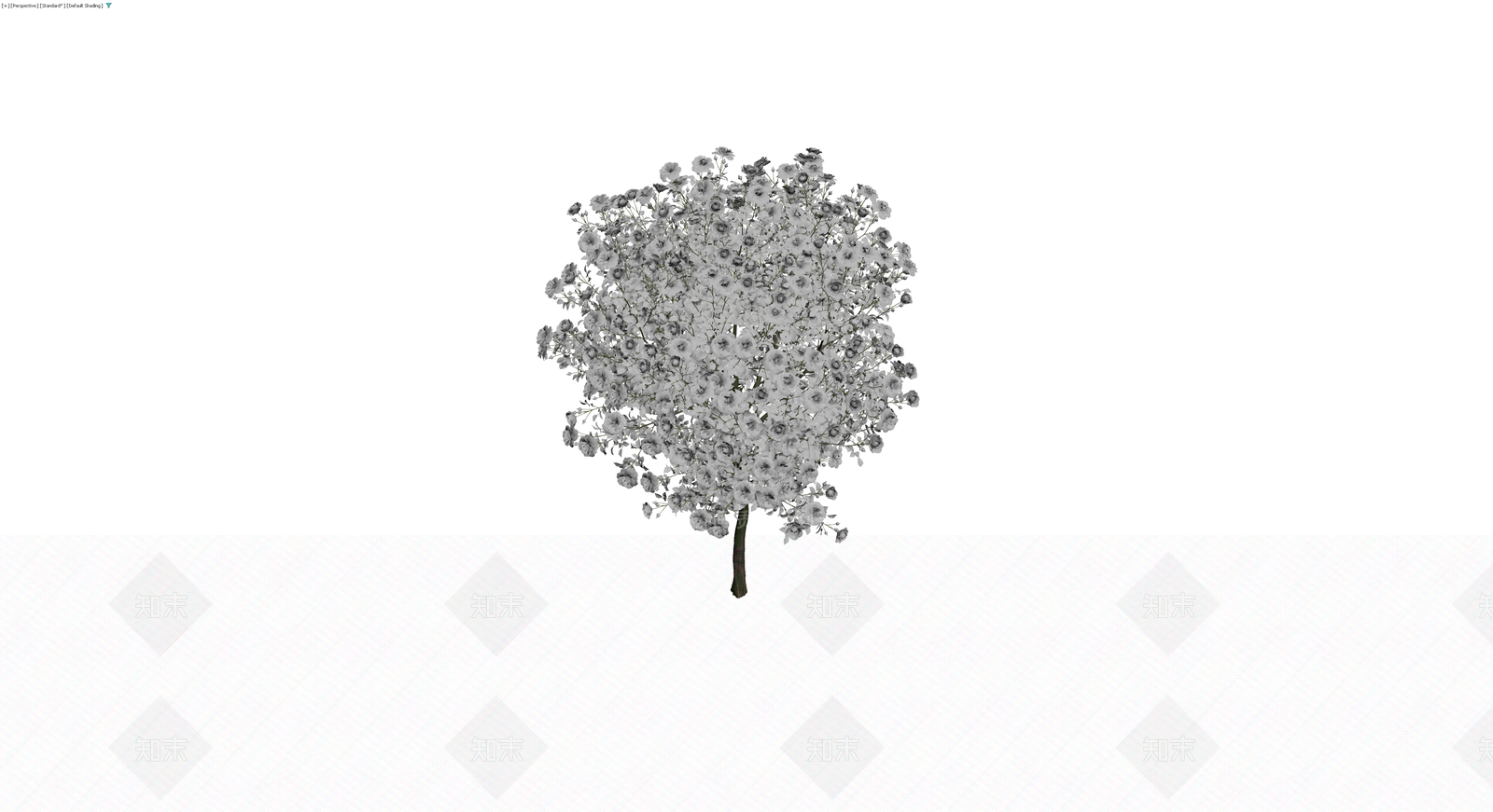 白色繁花景观乔木3D模型下载【ID:1229852223】