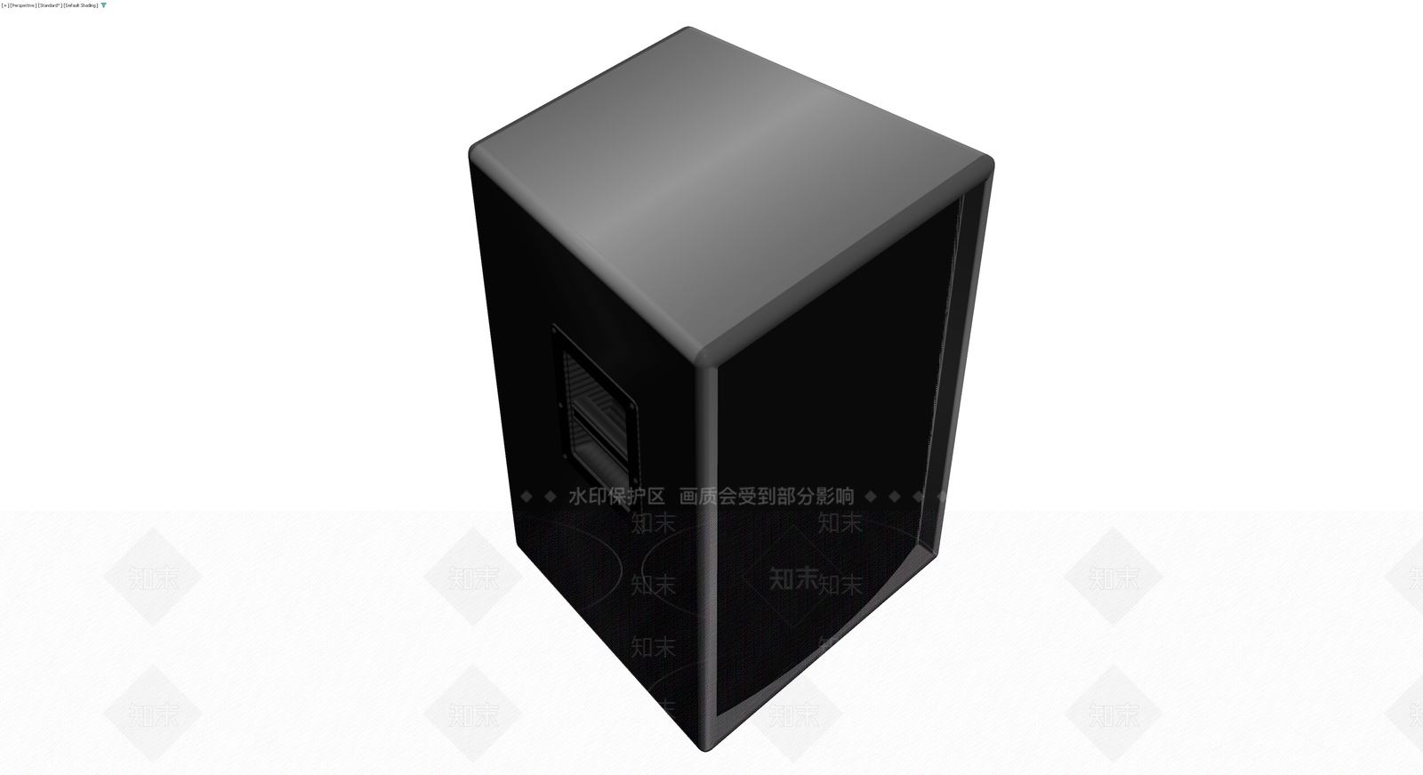黑色低音炮音箱模型3D模型下载【ID:1230181380】