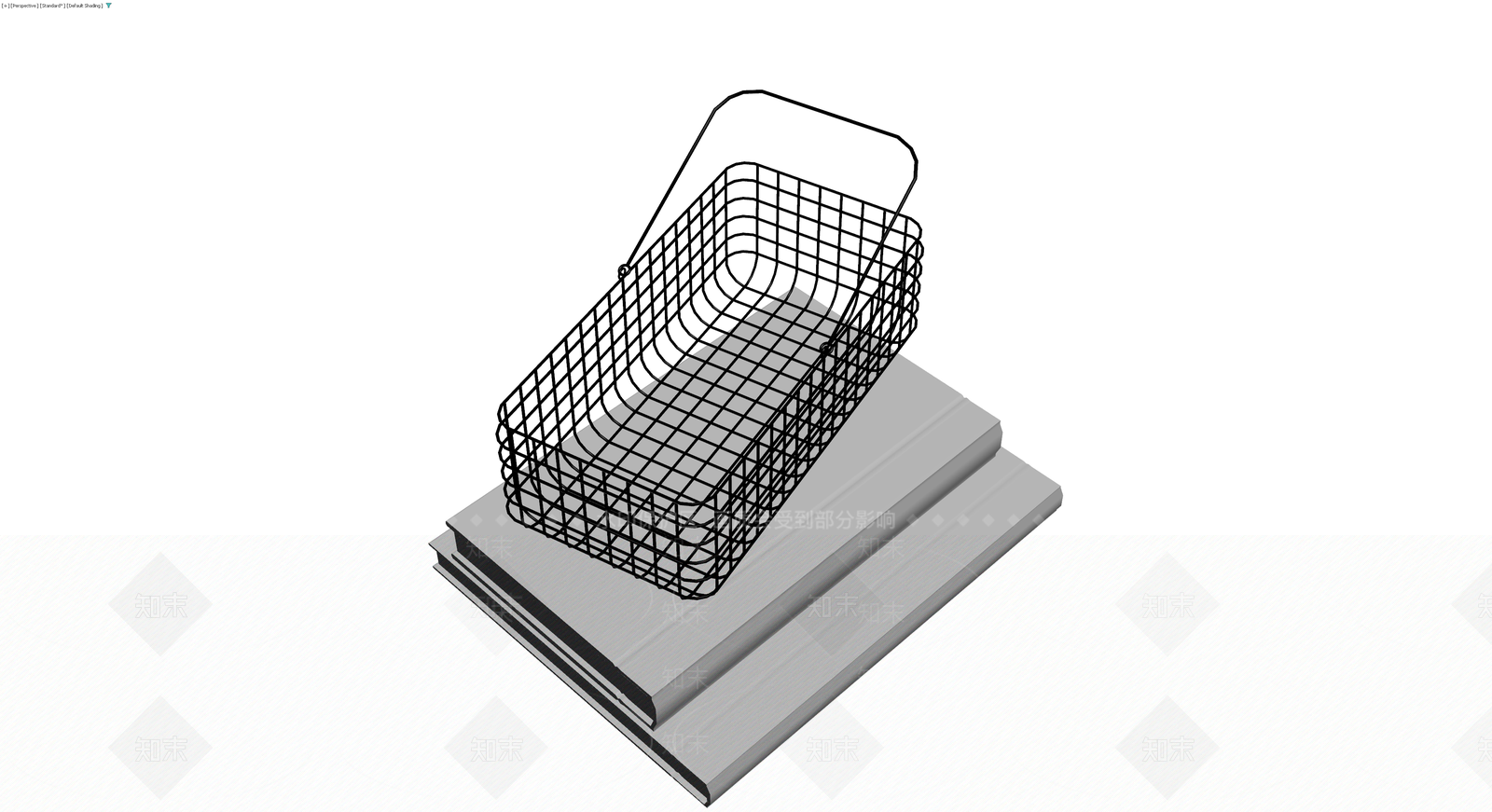 金属网格购物篮3D模型下载【ID:1230112958】