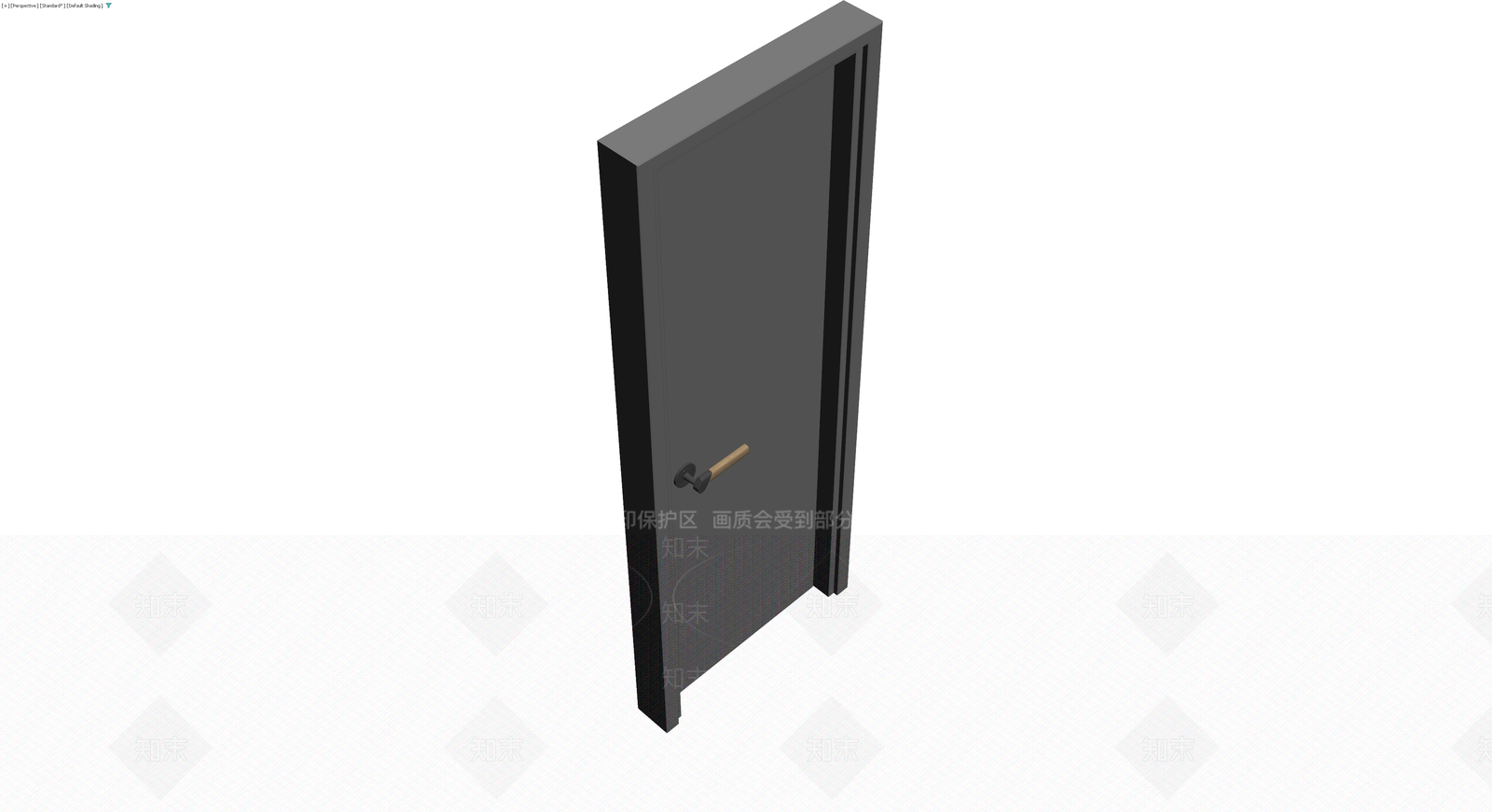 现代风格灰色门体组件3D模型下载【ID:1230107109】