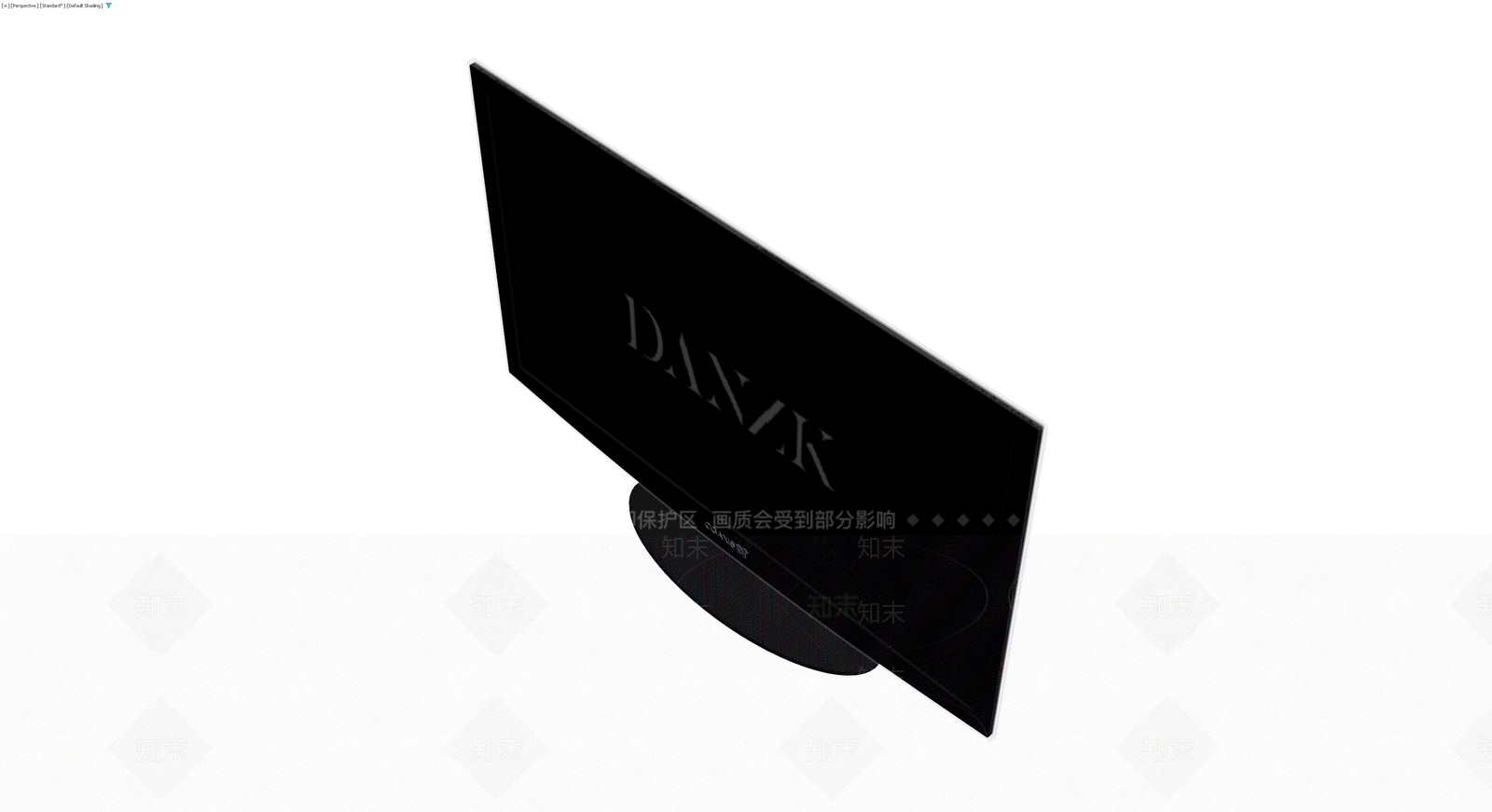 曲面显示器模型3D模型下载【ID:1229907885】