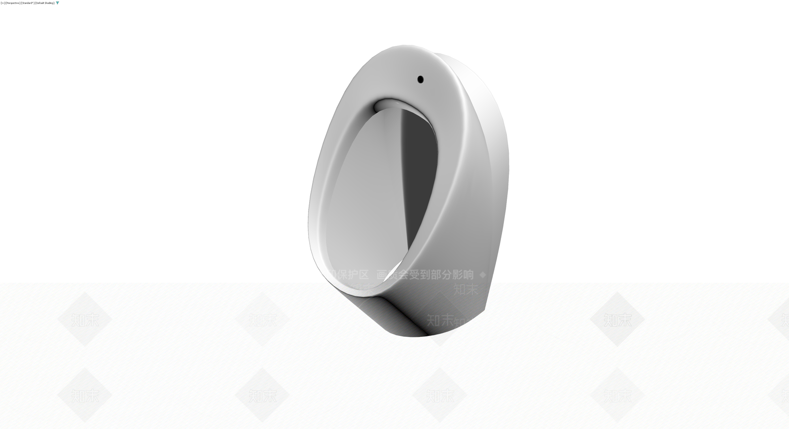 现代风格白色小便斗3D模型下载【ID:1230541511】