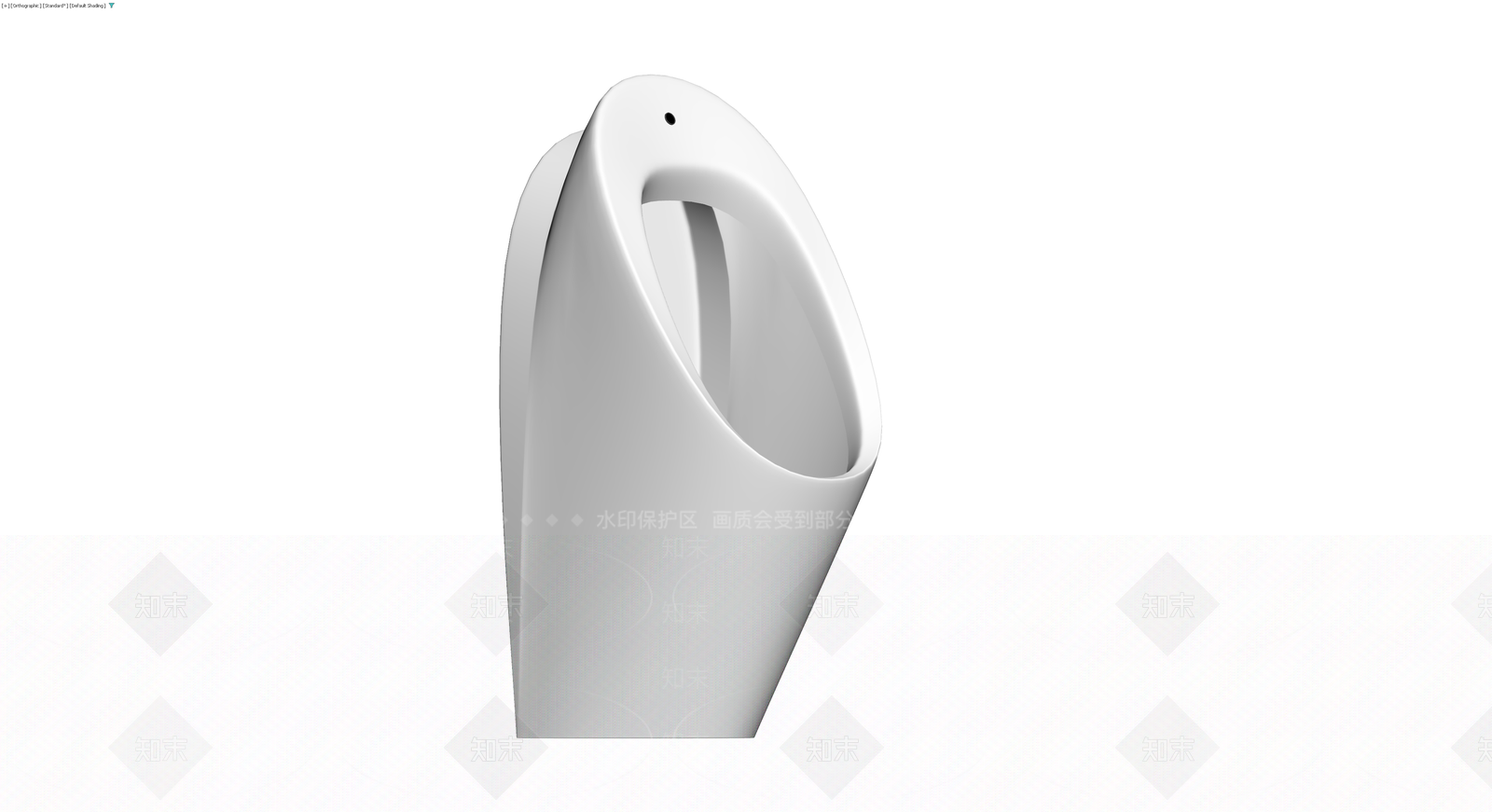现代风格白色小便斗3D模型下载【ID:1230541511】