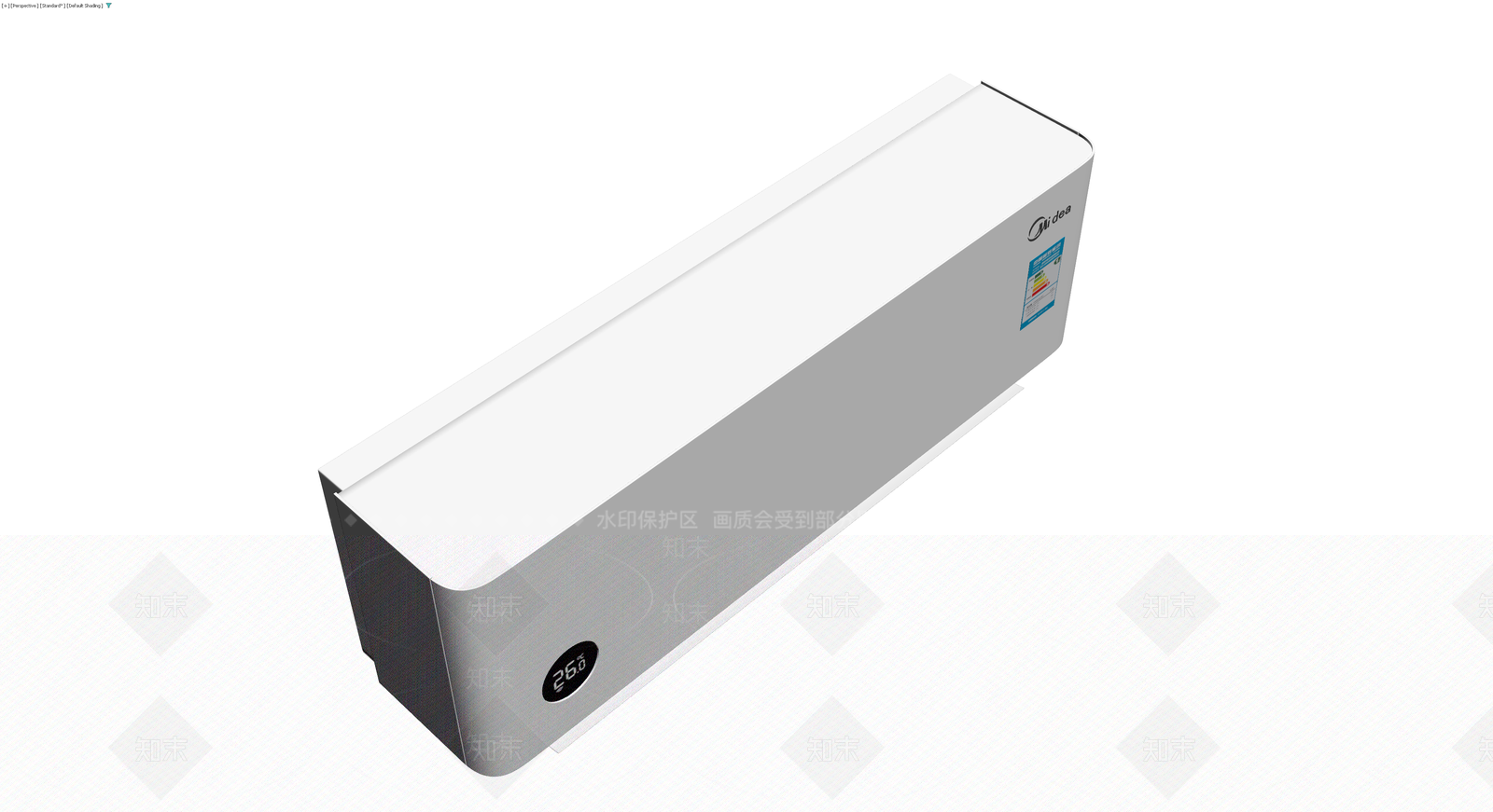 美的壁挂式空调模型3D模型下载【ID:1229999962】