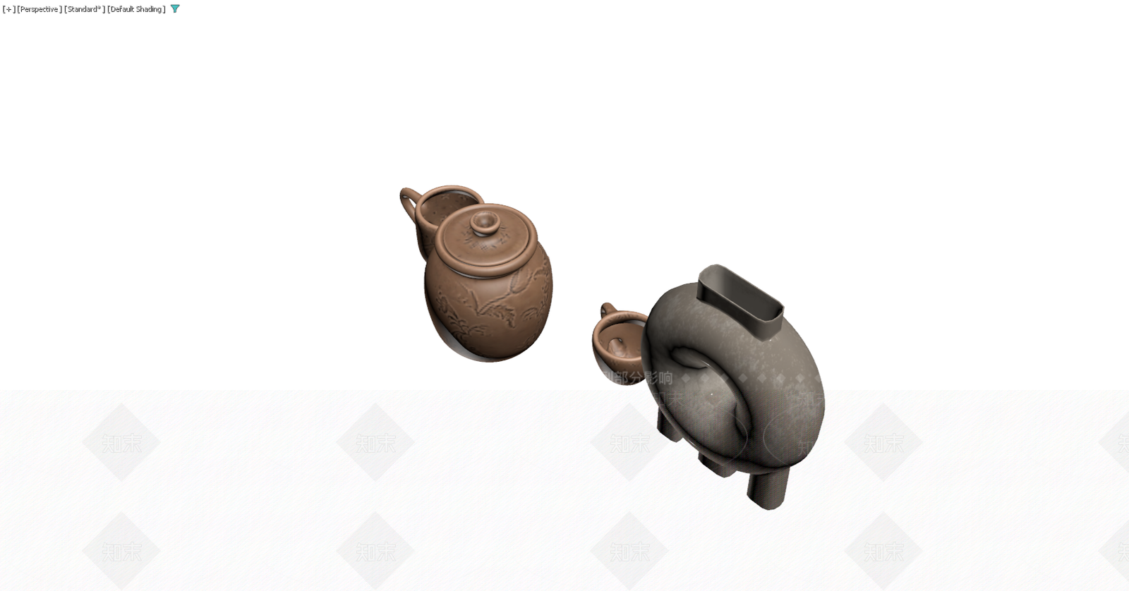 中式茶具组合模型3D模型下载【ID:1229580819】