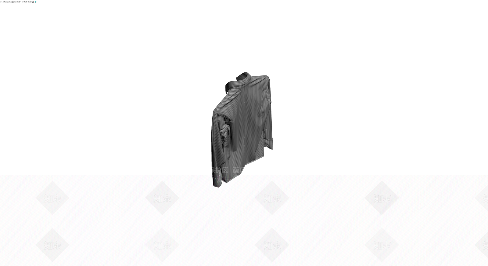 条纹长袖衬衫3D模型下载【ID:1230640626】