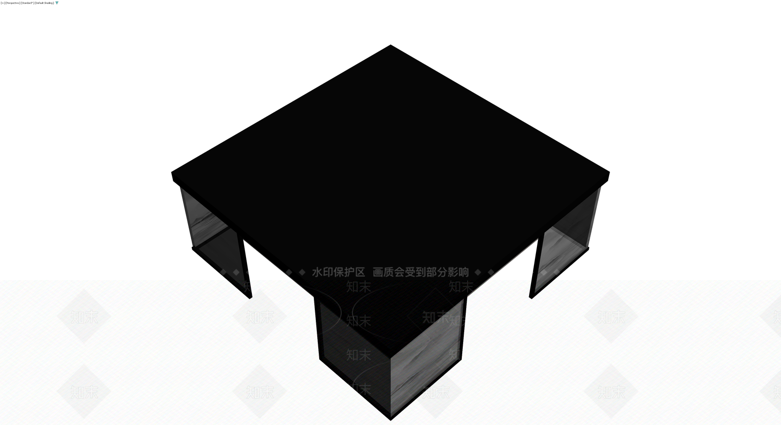 黑框水墨风景屏风3D模型下载【ID:1230733626】