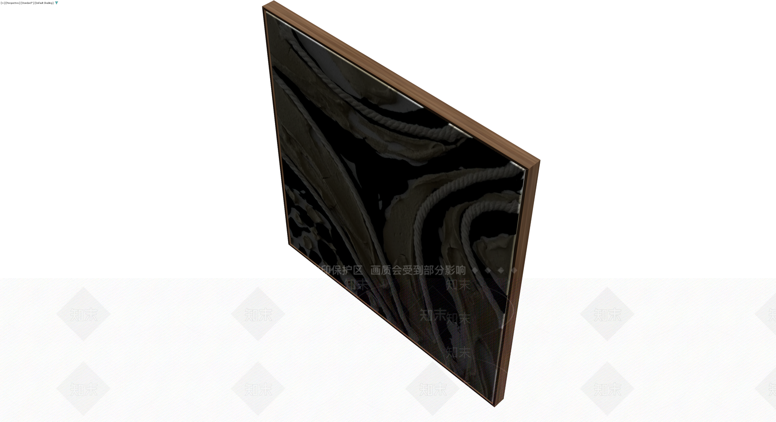 带框抽象浮雕装饰画3D模型下载【ID:1229849270】