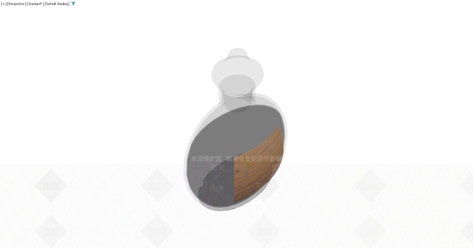 玻璃瓶配木质标签3D模型下载【ID:1229577974】