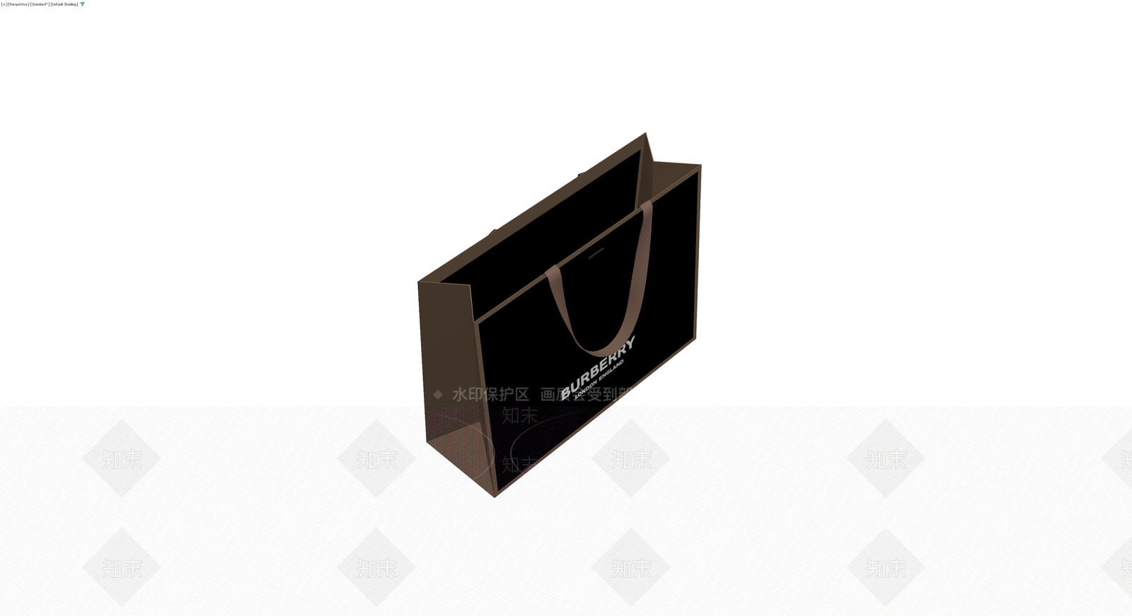 Burberry品牌购物袋3D模型下载【ID:1230767337】