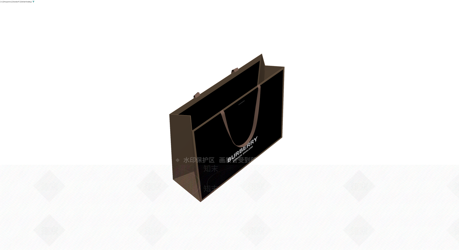 Burberry品牌购物袋3D模型下载【ID:1230767337】