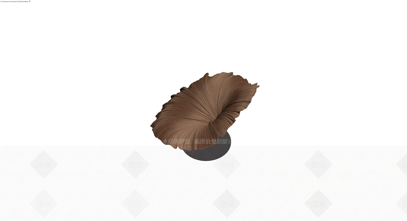 扇形纹理休闲椅3D模型下载【ID:1229919601】