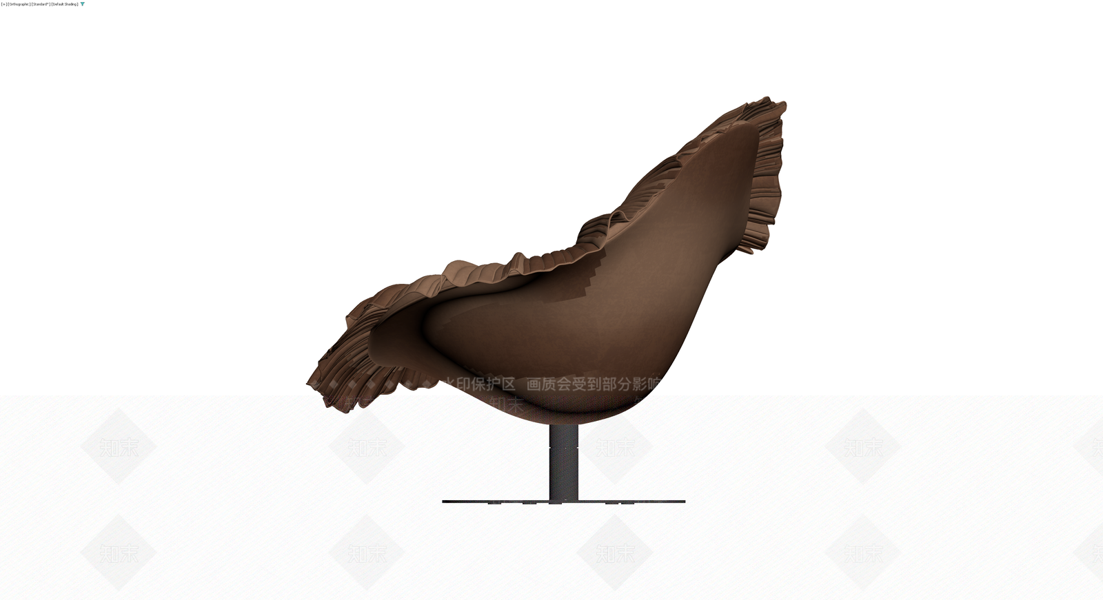 扇形纹理休闲椅3D模型下载【ID:1229919601】