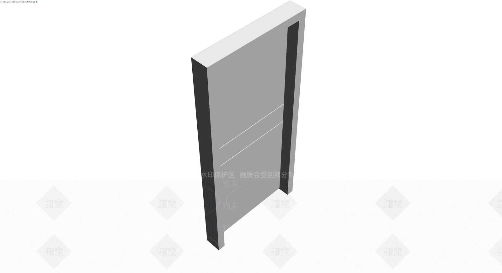 现代风格双开门柜体3D模型下载【ID:1229842428】