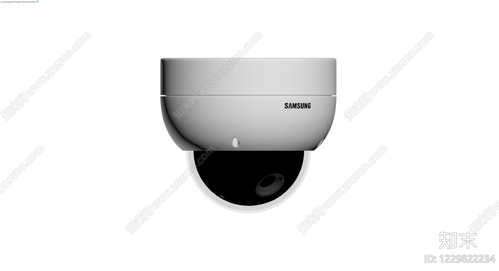 三星半球监控摄像头3D模型下载【ID:1229822234】
