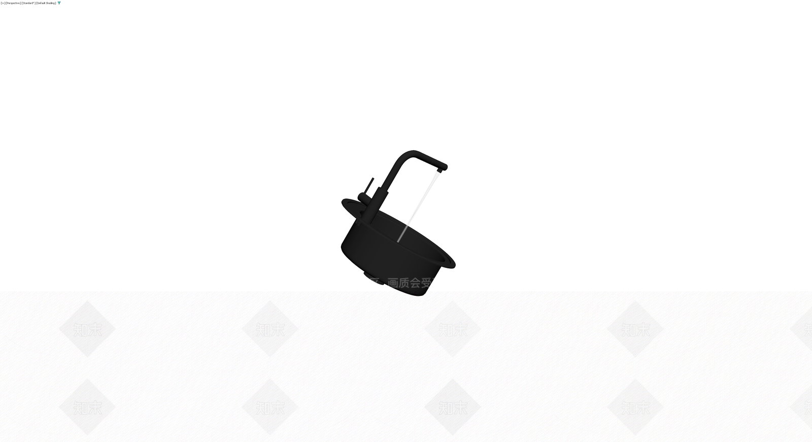 黑色圆形洗手盆模型3D模型下载【ID:1230685870】