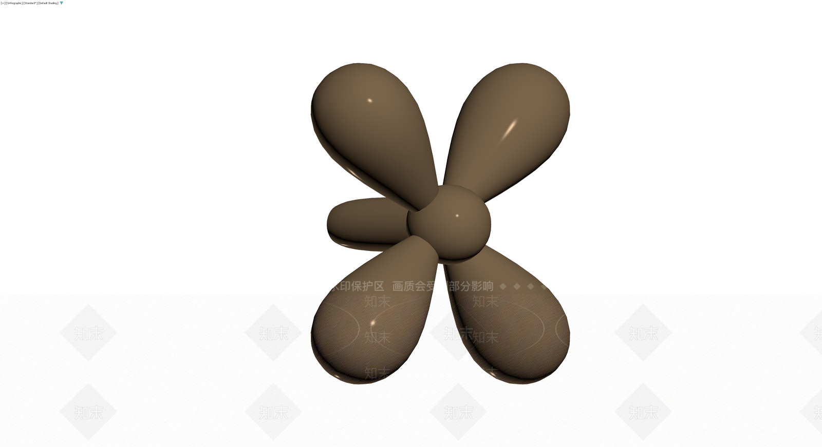 四叶螺旋桨模型3D模型下载【ID:1230571962】