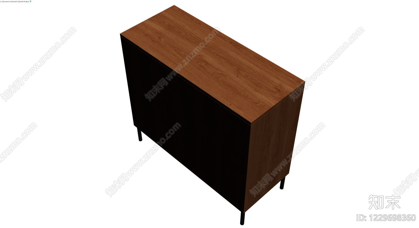 实木纹理储物柜3D模型下载【ID:1229698360】