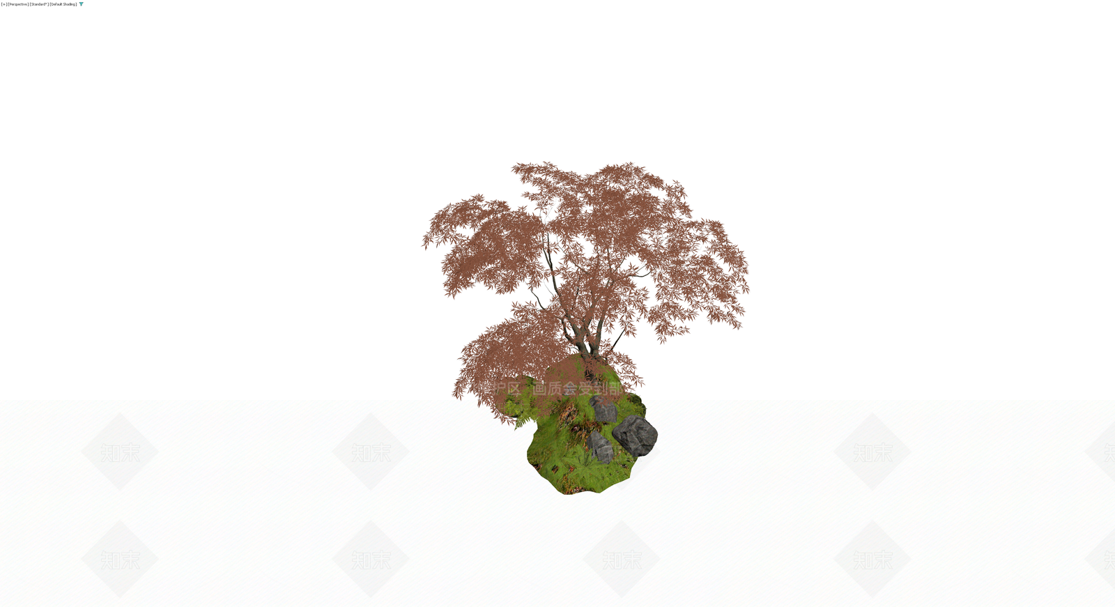 红枫景观乔木组合3D模型下载【ID:1230093360】