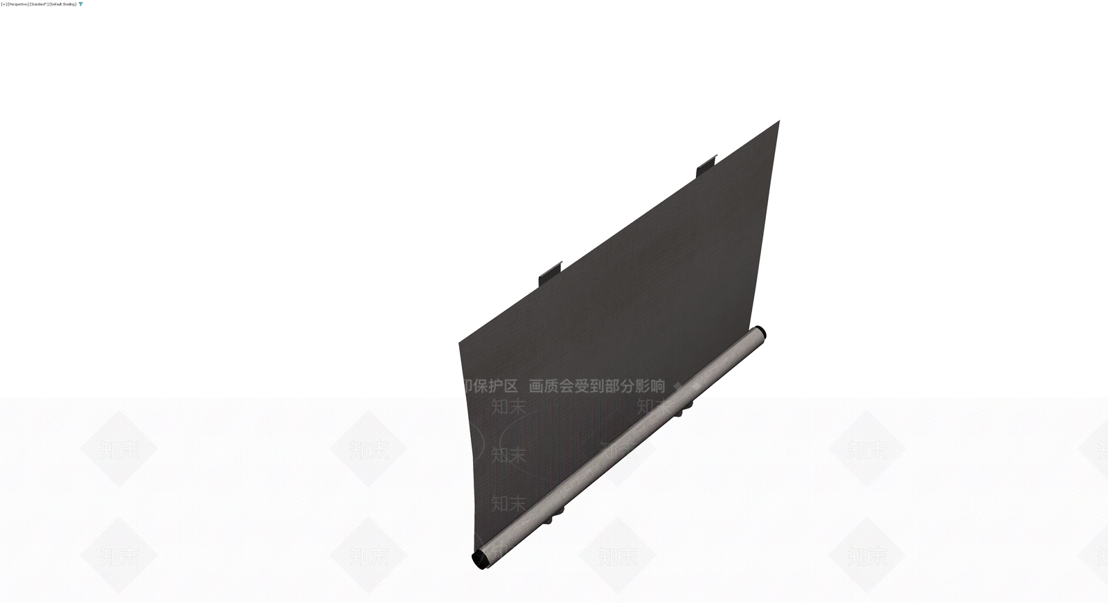 黑色系带蝴蝶结卷帘3D模型下载【ID:1230374365】