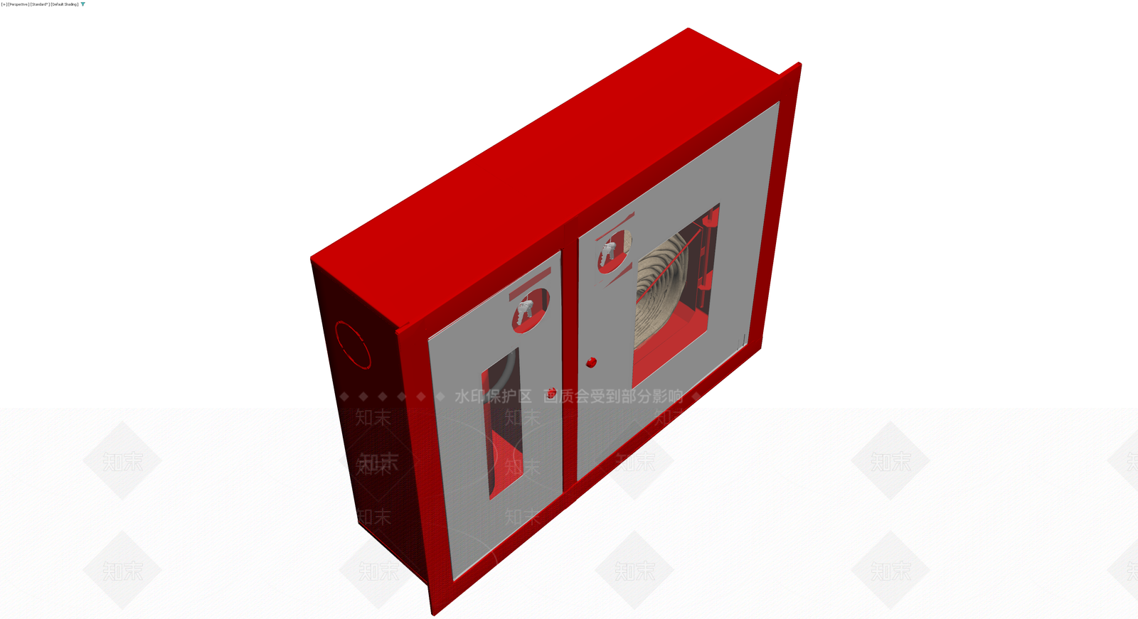 红色消防栓箱模型3D模型下载【ID:1230672323】